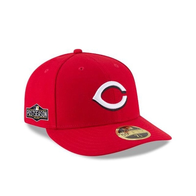 Sapca New Era Cincinnati Reds MLB Postseason Side Patch Low Profile 59FIFTY Fitted - Rosii